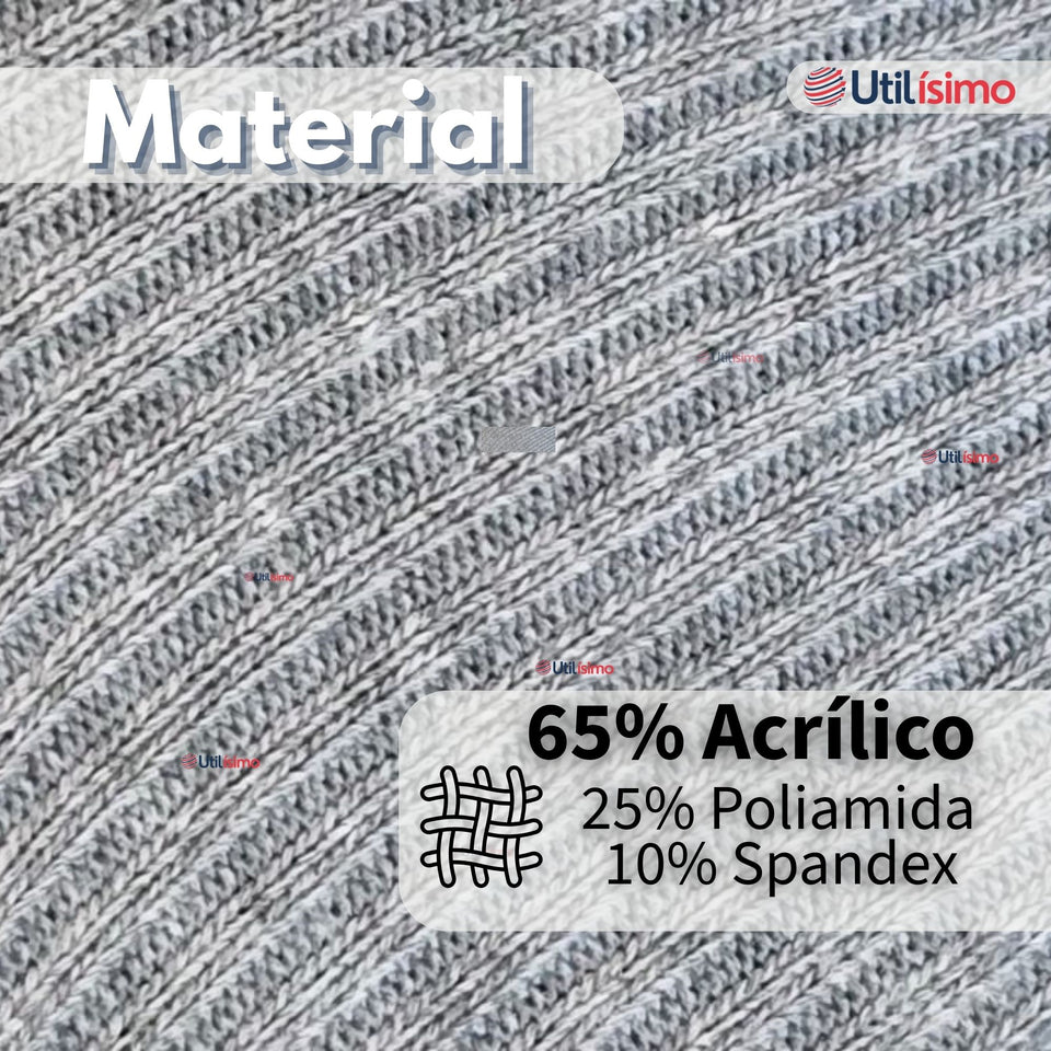 Pack 6 Calcetínes Escolares Corto Acrilico Gris Niño Juvenil