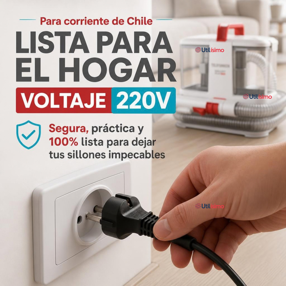Aspiradora Limpia Tapiz Telefunken Smart Wash 550W Blanco