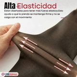 Pack 6 Calzas Pantys Efecto Piel Con Faja Polar Térmica Elasticada