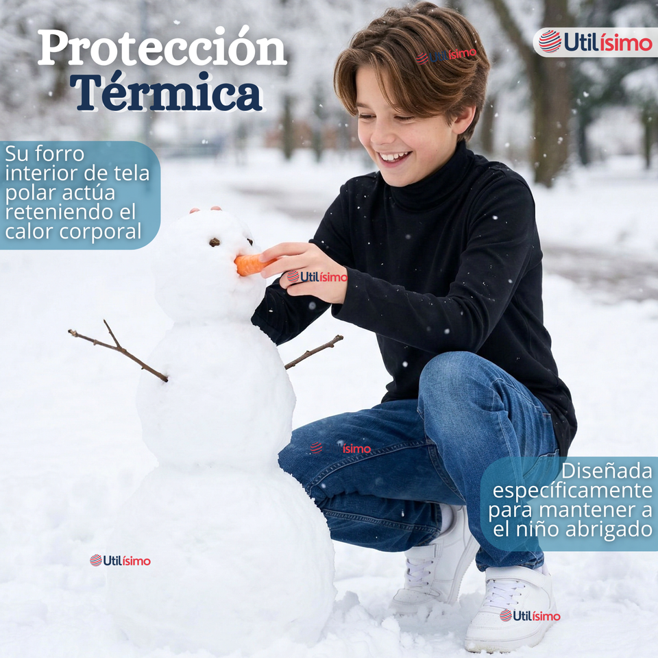 Pack 3 Poleras Camisetas Polar Primera Capa Beatle Manga Larga Colores Surtido Niño