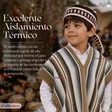 Poncho Manta Mapuche Con Trarilonco Niño Fiestas Patrias