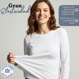 Pack 6 Camisetas Poleras Polar Primera Capa Manga Larga Colores Surtidos Mujer