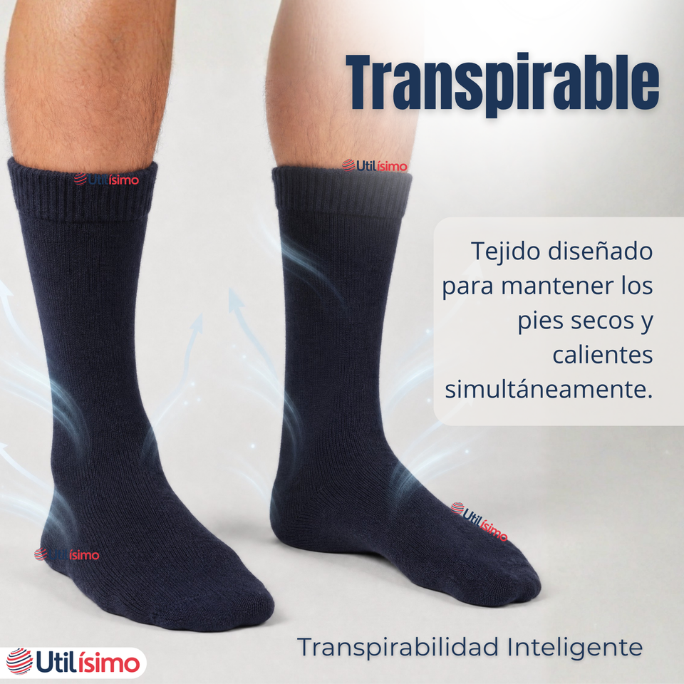 Pack 6 Pares Calcetines Térmicos Corte Alto Hombre Surtidos