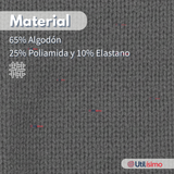 Pack 6 Panty Ballerinas Elasticadas Escolares Niña Algodón Gris