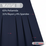 Falda Escolar Azul Niña Poliéster