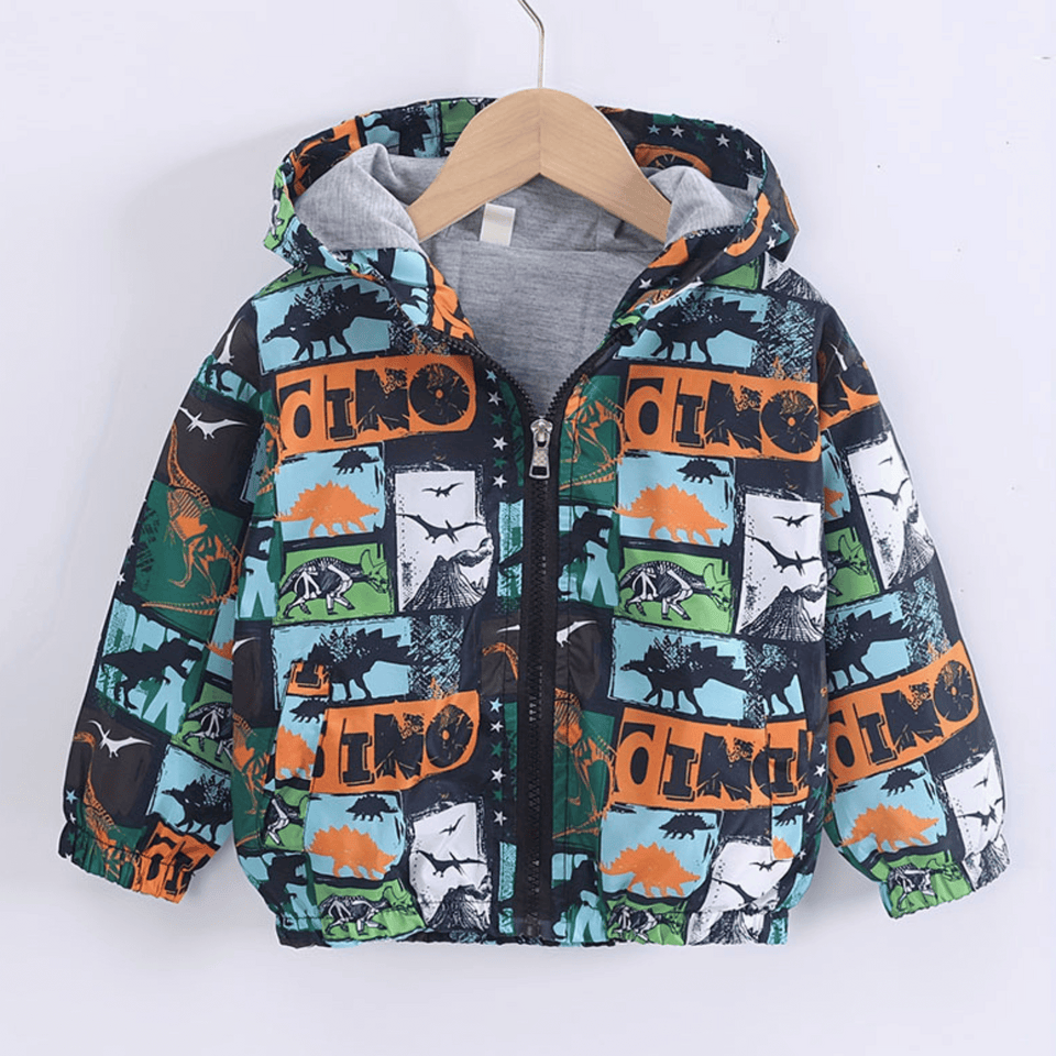 Cortaviento Impermeable Chaqueta Estampado Niño Y Bebé Jump Kids