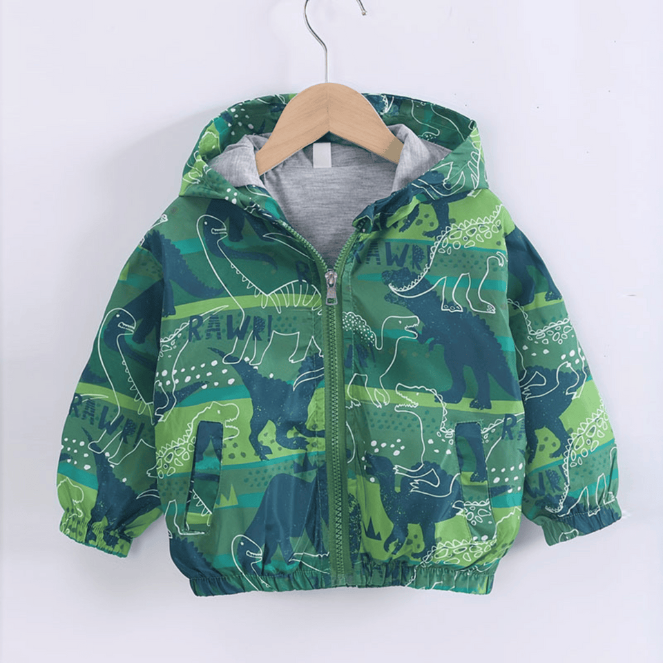 Cortaviento Impermeable Chaqueta Estampado Niño Y Bebé Jump Kids