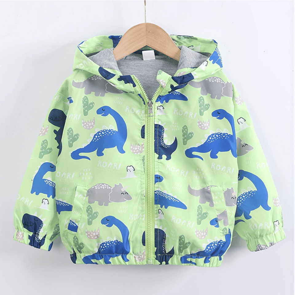 Cortaviento Impermeable Chaqueta Estampado Niño Y Bebé Jump Kids