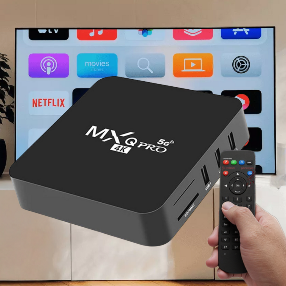 TV Box MXQPRO 4K 8GB Ram 128gb Wifi 5G Android