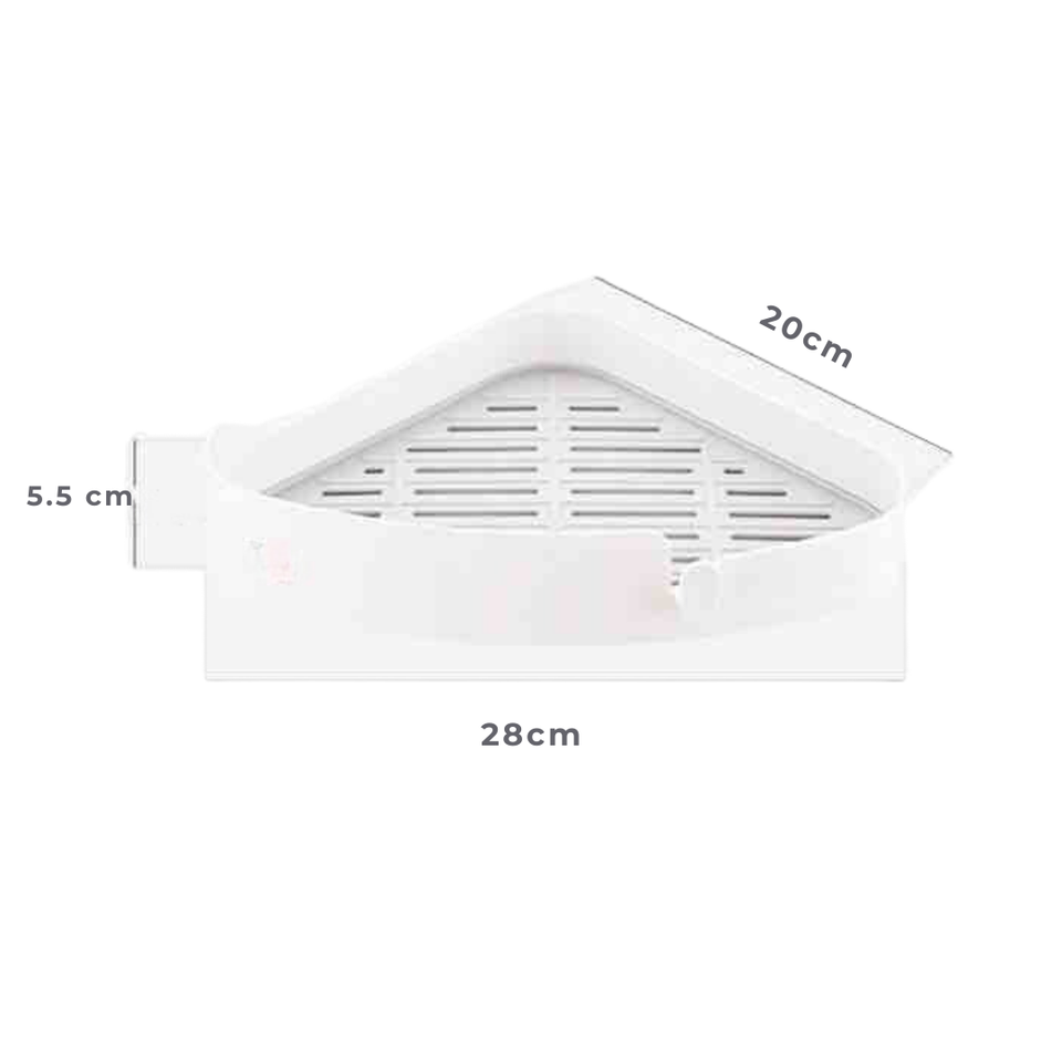 Esquinero De Baño Organizador Con Soporte Adhesivo