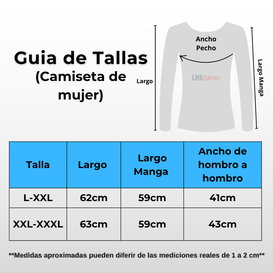 Camiseta Polar Mujer Cuello Redondo Manga Larga Surtido