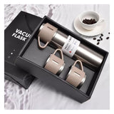 Set Termo Vaso Térmico Acero Inox 500ml + 3 Tazas Tapa XL