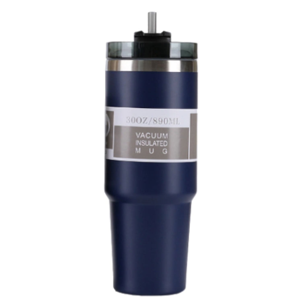 Termo Vaso Térmico Agua Caliente con Bombilla Acero Inox 900ml