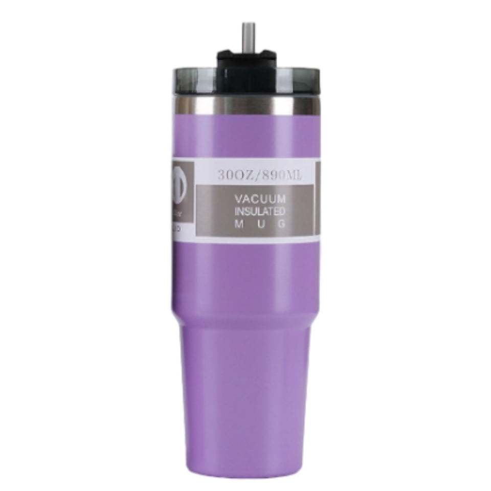 Termo Vaso Térmico Agua Caliente con Bombilla Acero Inox 900ml