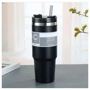 Termo Vaso Térmico Agua Caliente con Bombilla Acero Inox 900ml