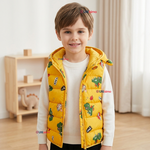Parka Con Capucha Sin Manga Bebe Niño Infantil