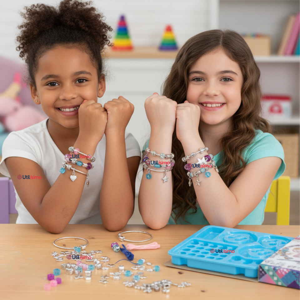 Kit De Mostacillas Juguete Para Armar Crear Pulseras Y Collares Niñas