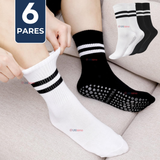 Pack 6 Pares Calcetines Antideslizantes Largos Hombre