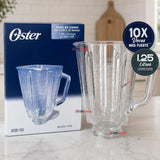 Vaso vidrio Boroclass® de 1.25 l para la licuadoras Oster®