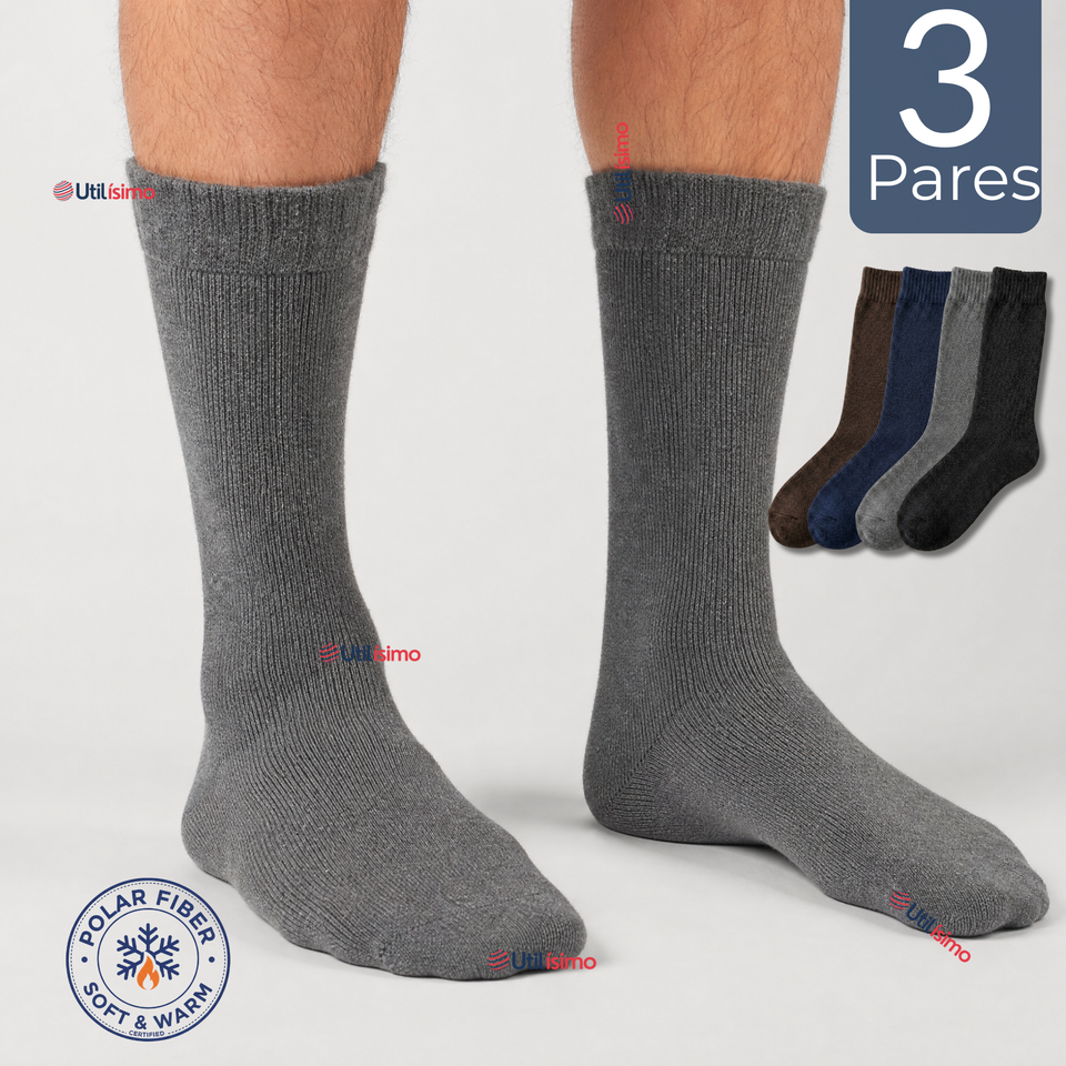 Pack 3 Pares Calcetines Térmicos Corte Alto Hombre Surtidos