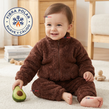 Conjunto 2 Piezas Buzo Polerón Pantalón Bebe Niño Poliéster Brown