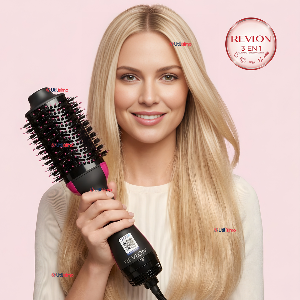 Cepillo Secador Alisador One Step Voluminizador Revlon 800W