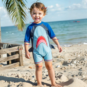 Traje de baño Enterito Con Cremallera Niño de 2 a 6 años Blue Shark