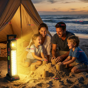 Lampara Luz De Emergencia Focos 39 Led Carga Híbrida Solar USB 30W