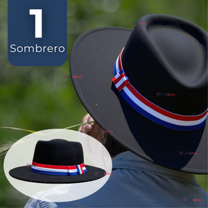 Sombrero Huaso Con Laso Elegante Fiestas Patrias