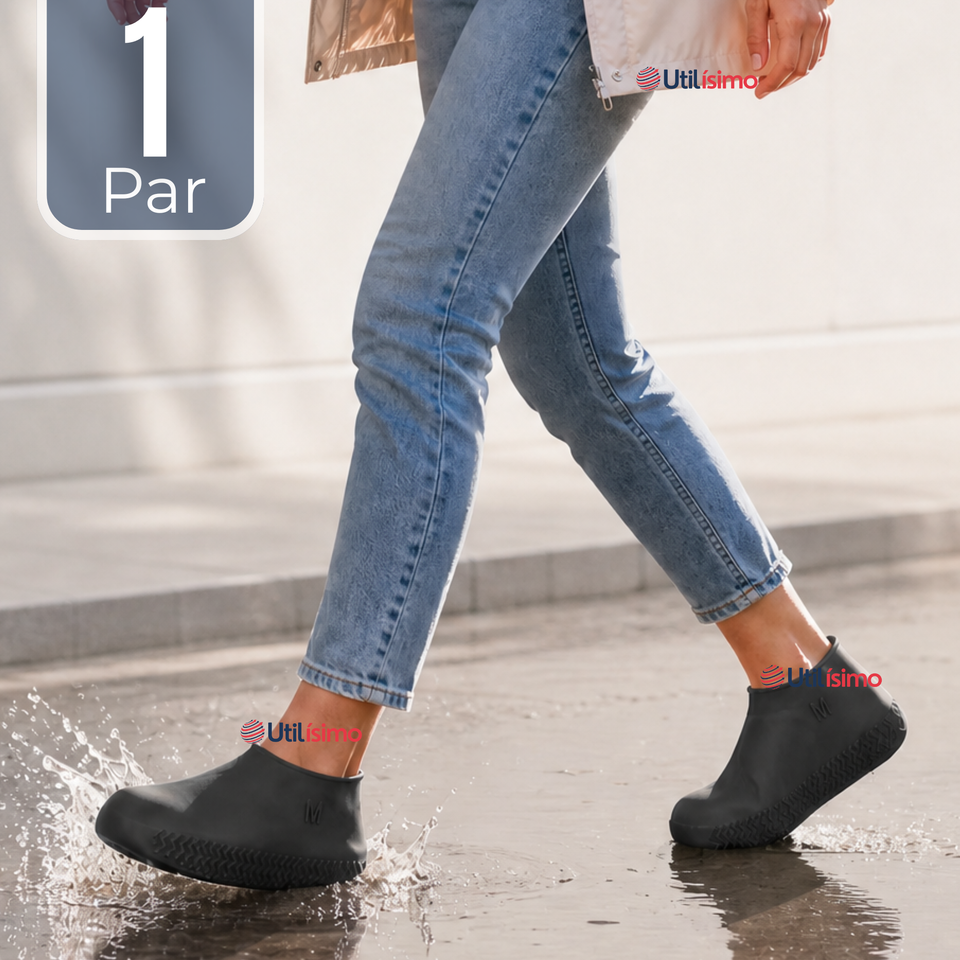 Fundas Cubre Zapatos Negro Impermeable Surtidas Silicona Antideslizante 1 Par