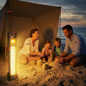 Lampara Luz De Emergencia Focos 48 Led Carga Híbrida Solar USB 30W
