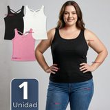Camiseta Polera 100% Algodón Básicas Lisa Con Espalda Cruzada Mujer Colores Surtidos Peto