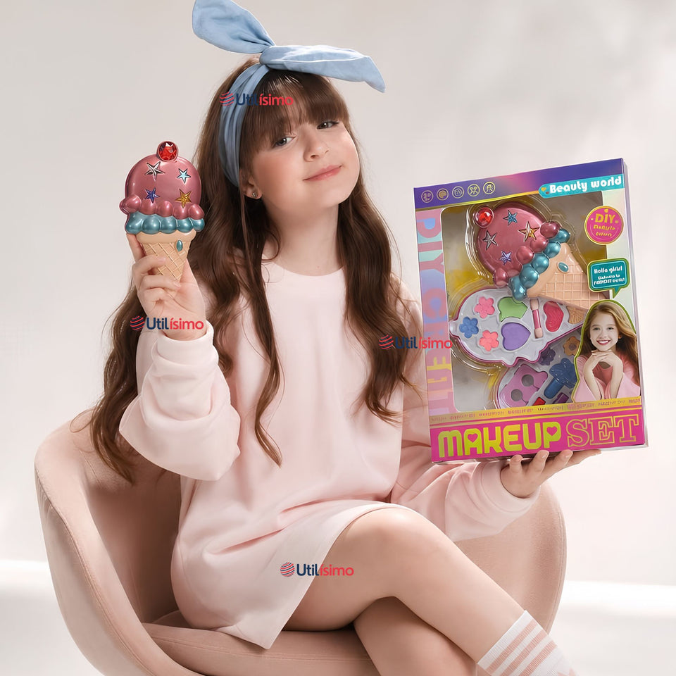 Juguete Set Maquillaje Manicura Infantil Diseño De Helado Niñas