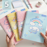 Pack 5 Cuadernos Universitarios Cinnamoroll 100 Hojas Proarte Diseño Surtido