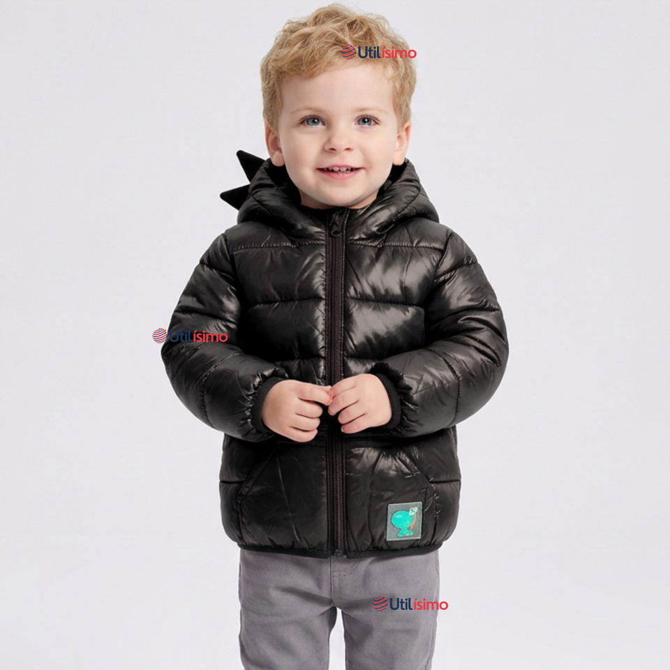 Parka Dinosaurio Con Capucha Manga Larga Niño Jump Kids