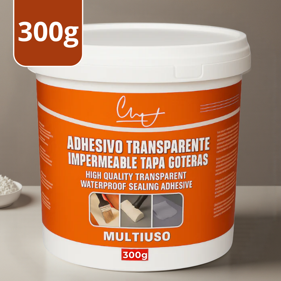 Sellador Adhesivo Transparente Impermeable Tapa Goteras 300g No Tóxico