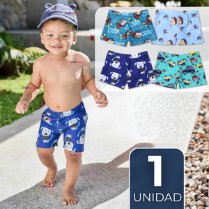 Short De Playa Para Niños Traje De Baño Pantalón Corto Diseños Surtidos