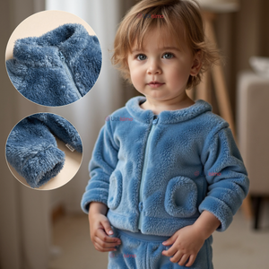 Conjunto Frizado Polar 2 Piezas Niño Azul