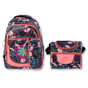 Mochila Con Lonchera Y Estuche 45CM Estampado Variados Niña