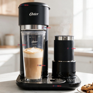 Cafetera Latte 4 en 1 Oster® Con Espumador Café Caliente Latte Helado Frappé BVSTDC02B