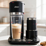 Cafetera Latte 4 en 1 Oster® Con Espumador Café Caliente Latte Helado Frappé BVSTDC02B