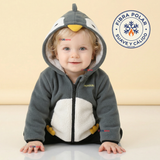 Polerón Polar Con Capucha Invierno Bebé Niño Happy Penguin