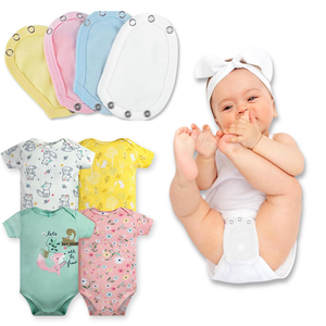 Pack 4 Unidades Extensor Body Bebé +Pack 4 Bodys Algodón Niña Manga Corta Animales Animados