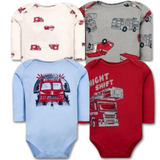 Pack 4 Bodys Bebé Niño Manga Larga Tedmimak 100% Algodón