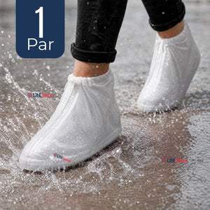 Fundas Cubre Calzado Impermeables Aislante Lluvia Blanco Mujer 1 Par
