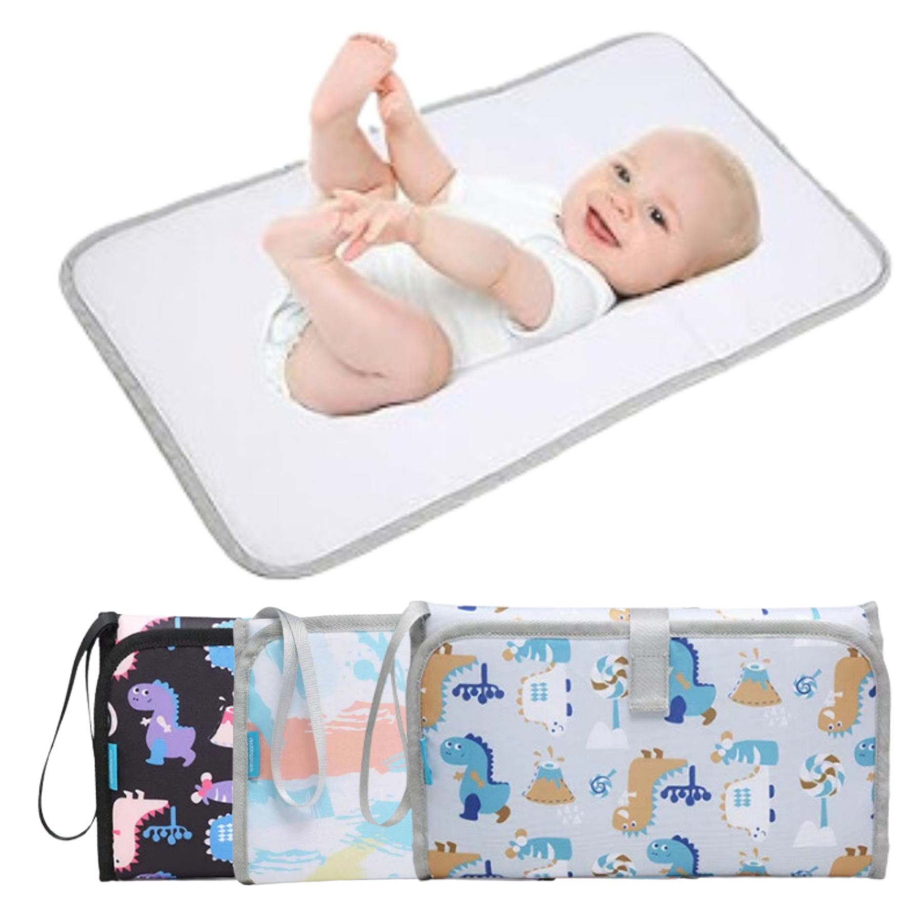 Pañales Cambiador De Bebe De Viaje Con Bolsillos Kopi Baby