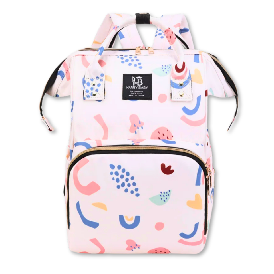Mochila Maternal Oxford Bolso Pañalera Infantil Diseño Estampado Térmica e Impermeable