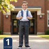 Pantalón Escolar Colegio Clásico Niño Gris