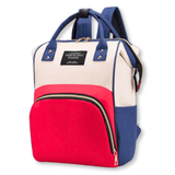 Mochila Maternal Bolso Pañalera Nylon Bebé Diseño Unicolor Térmica e Impermeable