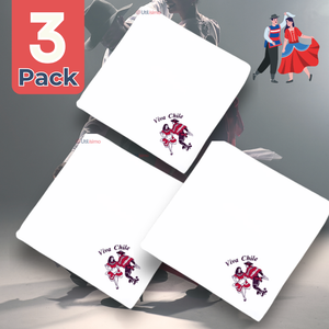 Pack 3 Pañuelos Baile Cueca 36 CM Bordado Pareja Baile Fiestas Patrias